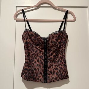 Bella Venice Leopard Print Corset